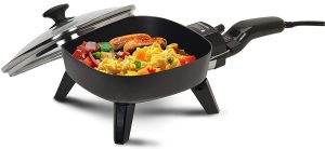 Elite Gourmet Personal Stir Fry Griddle Pan