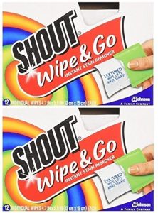 Shout Portable Stain Treater Towelettes Wipes