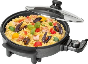 Clatronic PP 3401 – Electric frying pan with glass lid